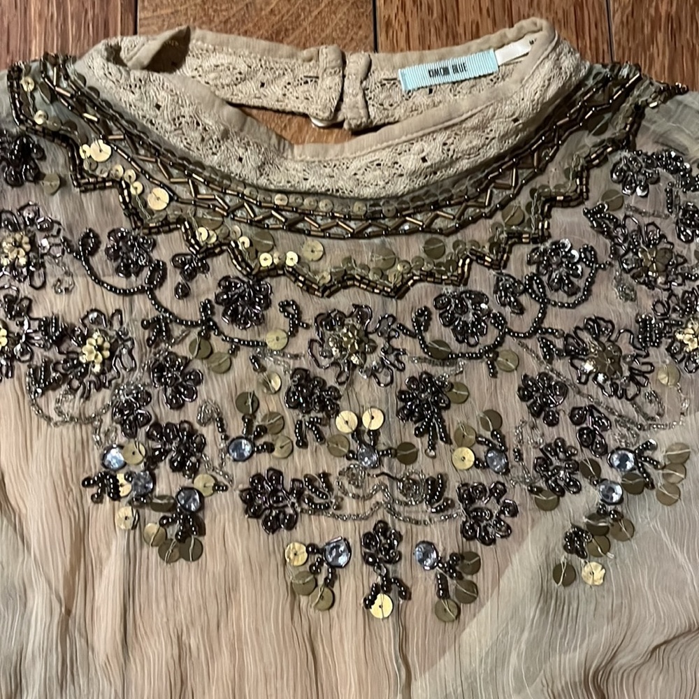 Sheer beaded top
